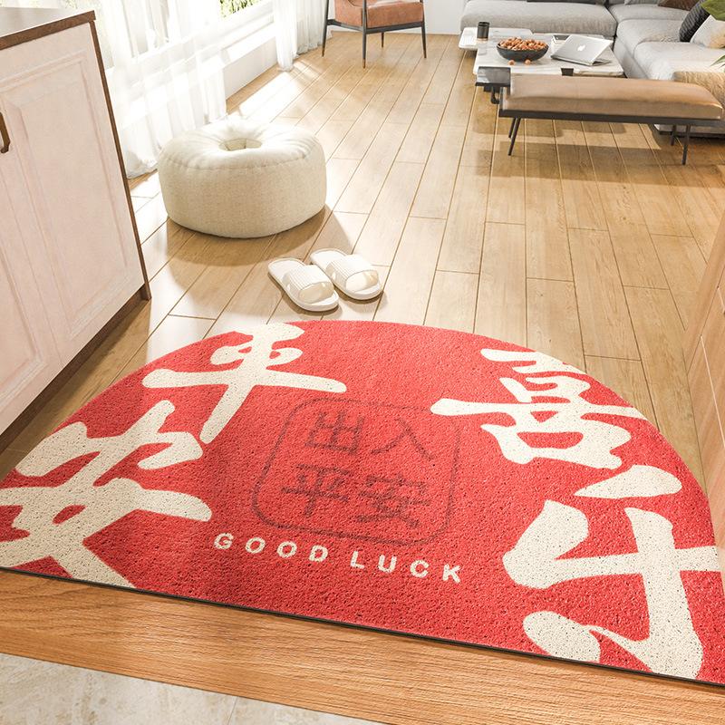 Chinese Home Wear-resistant Dust Entry Carpet Mat Home Festive Entry Balcony Door Mat Non-slip Pvc Mat