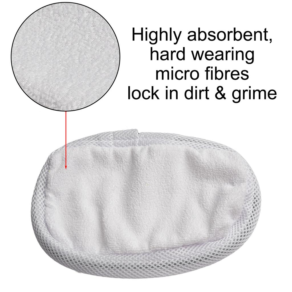 Cleaning Pads for Morphy Richards For Steam Mop 4pcs Microfiber Cloths Compatible with Models 720021 and 720502