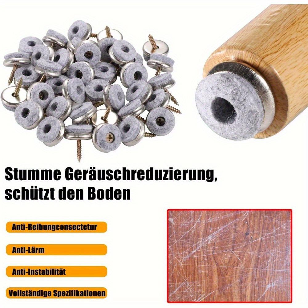 Non-Slip Felt Floor Protection Pads for Furniture - Silent, Wear-Resistant Round Mats