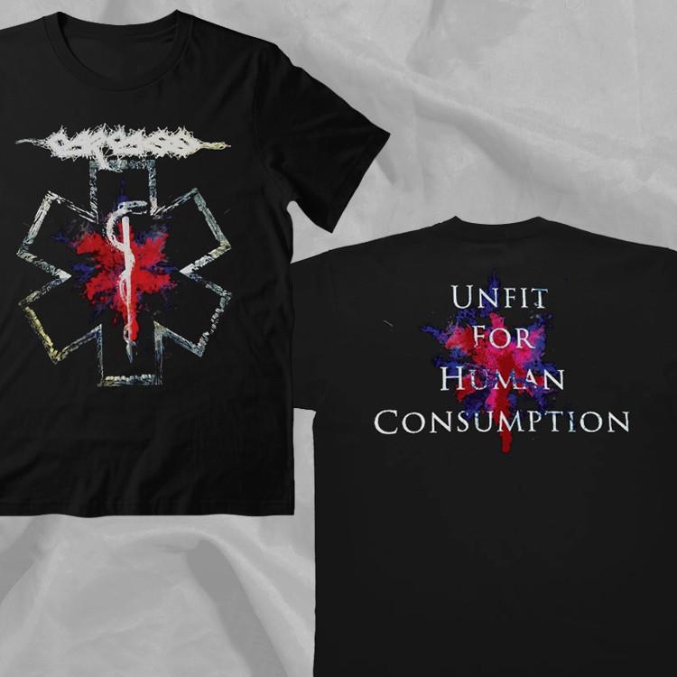 CARCASS Band Unfit For Human Consumption Black Double Sided T-Shirt XXXXL