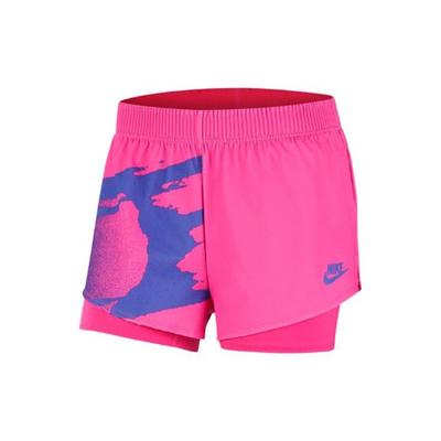 Shorts Casuais de Tênis Court Slam de Cintura Média Feminino Shorts Rosa Metálico CK8431-604