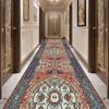 Hallway Runner Rug Persian Washable Long Corridor Carpet Vintage Lounge Rug Bedroom Decoration Non-Slip Carpets for Living Room