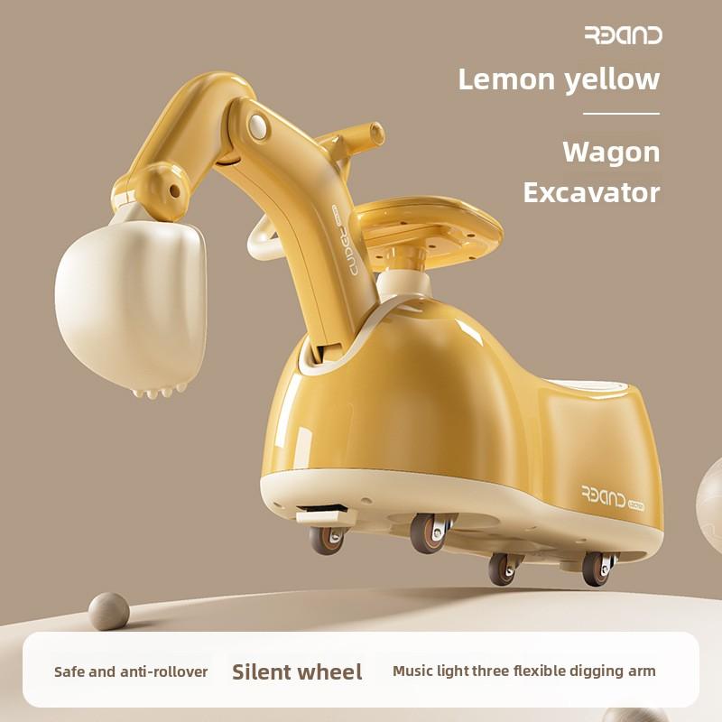 Outdoor Sports Children'S Scooter Multifunctional Scooter Upgrade Digger Model Children'S Toys 1-5 Years Old Musical Quadricycle