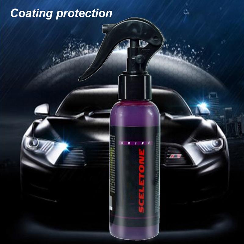 Spray Ceramic Coating For Cars High Protection Coating Agent Fast Automotive Polish Spray Coat Polish Agent With Sponge And
