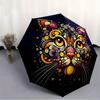 1pc Cat Kaleidoscope Automatic Folding Umbrella, 8-Rib Sturdy Canopy, Portable Travel Umbrella for Outdoor Use