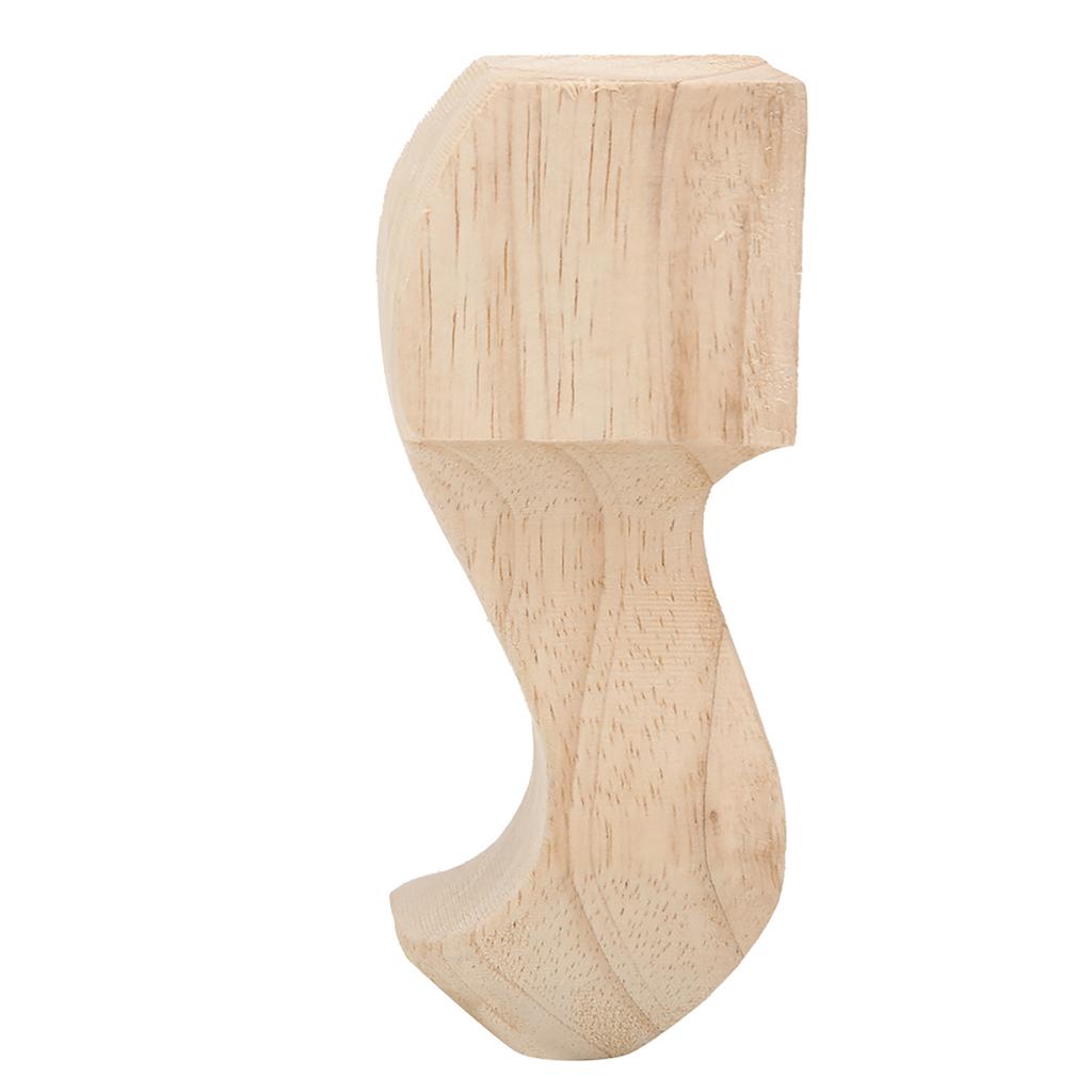 4 ks ručně vyřezávané dřevěné nohy nábytku pro konferenční stolek, TV skříňku, pohovku