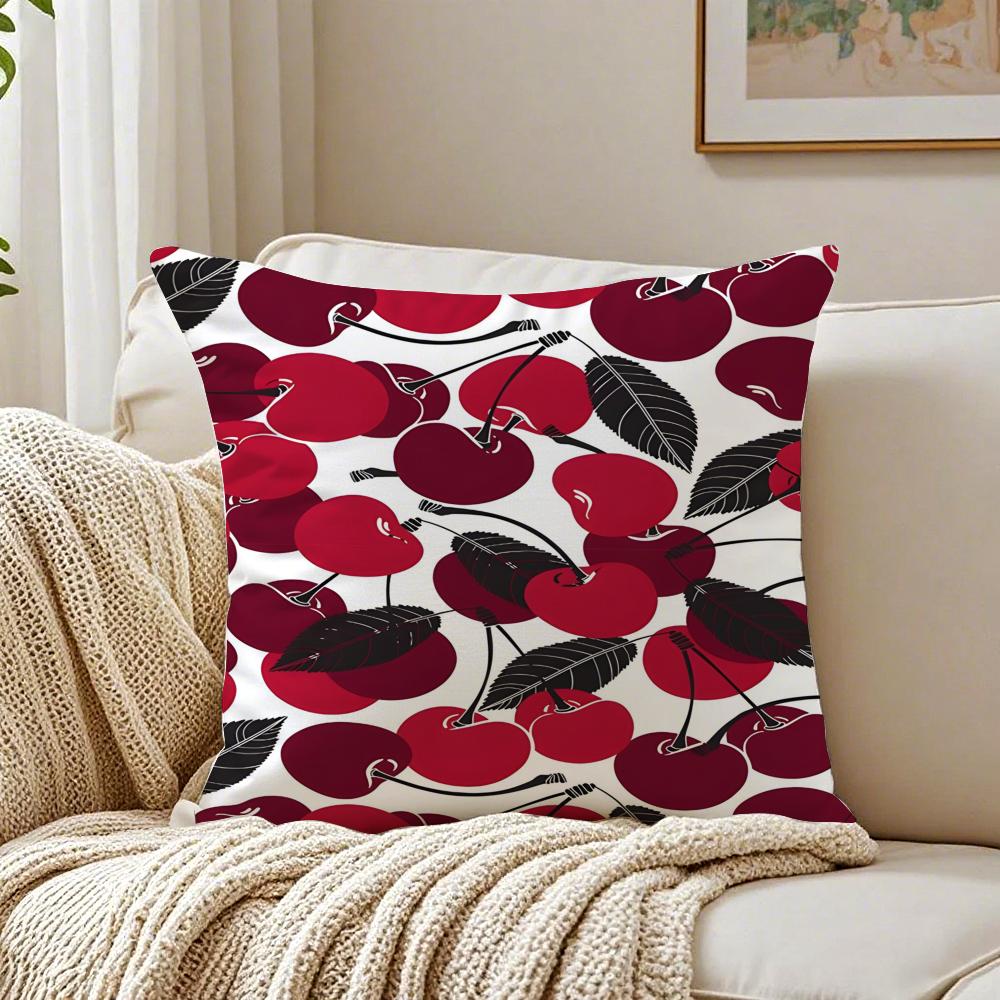 Full Print Pattern of Fruits Cushion Cover Pillowcase Antidustmite Living Room Sofa Decor Cushion Room