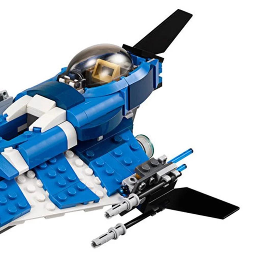 Creative Space War Anakins Custom Jedi Starfighter Building Blocks Sets Bricks Toys For Boys Birthday Gift Home Decoration