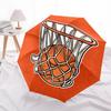1pc Basketball Hoop Automatic Open/Close Umbrella 8-Rib Strong Frame, Portable Travel Umbrella for Women & Men, Birthday Gift Parties, Everyday Use