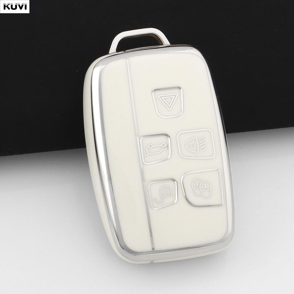 Soft TPU Car Key Case Cover Holder Fob For Land Rover Range Rover Evoque Sport Freelander Discovery Velar For Jaguar XE XF XJ