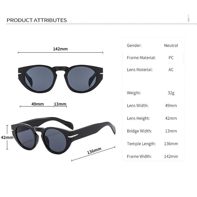 Comfortable Durable High Quality Retro High End Designer Style Edgy Punk Trendy Female For Both Male Sun Glasses