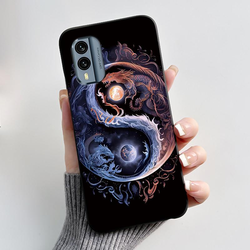 Bumper Rezistent la Șocuri Husa Moale Pentru Nokia X30 5G Drăguț Model Nou Design Carcasă Pentru Nokia XR21 Cu Culoare Jelly Negru Viral Husa