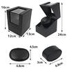 WNJAPAN Watch Winder, Single Automatic Watch Winder, Quiet Operation, Popular Gift, Ostrich Black PU Leather, WM-01OB
