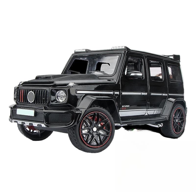1:24 Scale Benz G800 Off Road SUV Diecast Model Car Alloy Sound & Light Collection Fine Simulated Decorations Gift Boyfriend