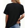 Camiseta de Manga Corta con Cuello Redondo para Mujer Estilo Urbano Moderno Casual Fiesta Primavera Verano Cómoda Moda Top