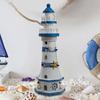 Küstenstil Holzornament Einzigartiges Leuchtturm-Design Handgefertigte Heimdekoration
