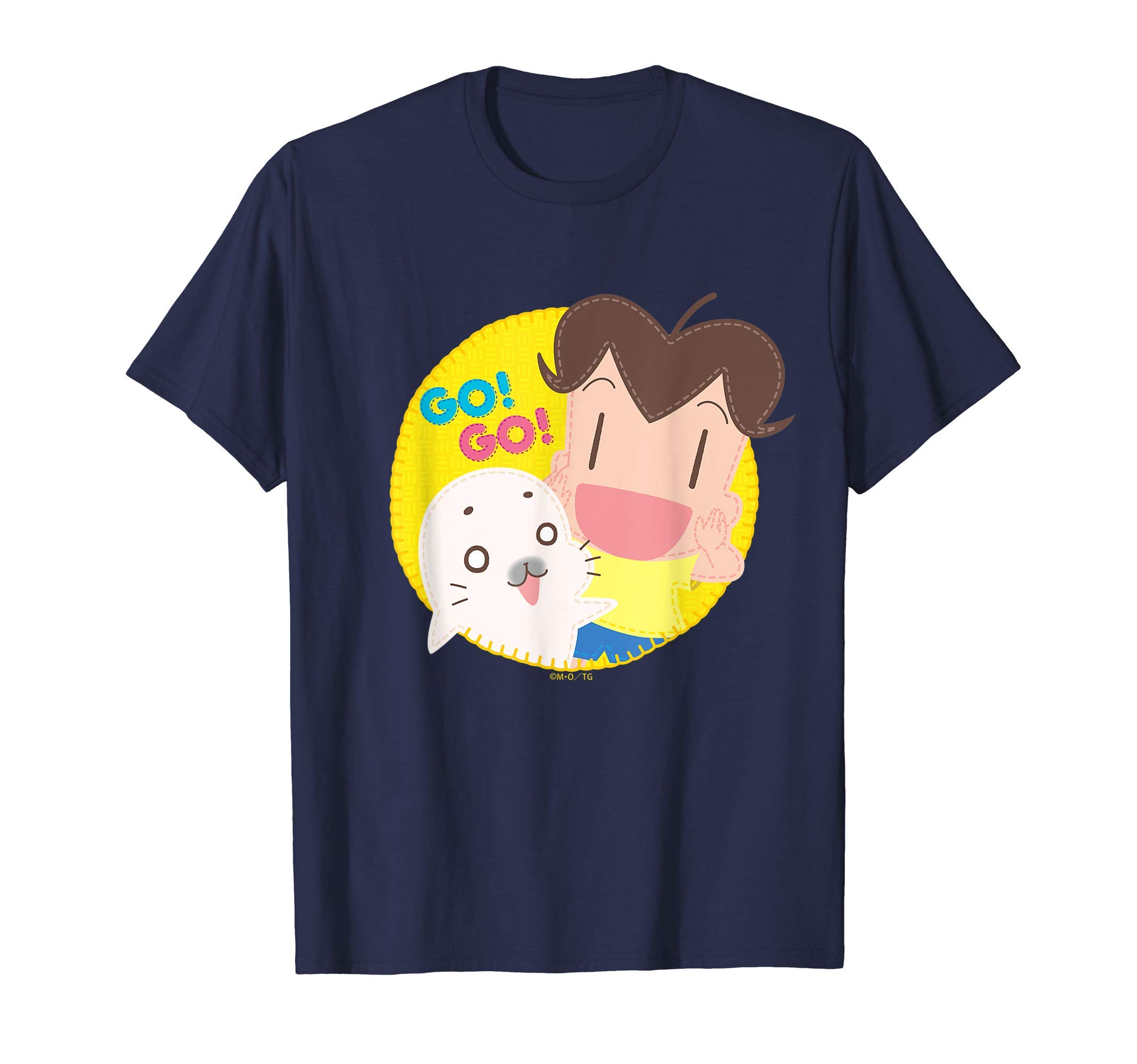 

Shonen Ashibe Ashibe applique style GO! GO! Goma-chan & Goma-chan T-shirt
