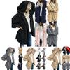 Cozy Women Winter Fluffy Coat Fleece Fur Jacket Teddy Bear Hoodies Soft Material