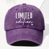 Fabric Unisex Vintage Washed Baseball Cap with Limited Edition Lettering  Adjustable Snapback Design Lightweight And Breath