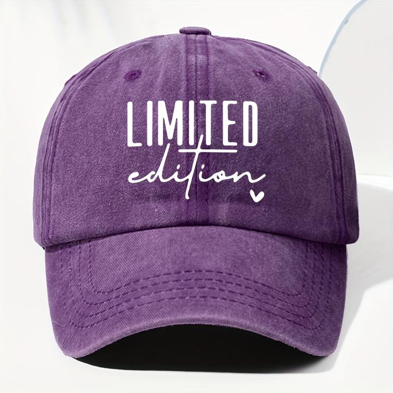 Fabric Unisex Vintage Washed Baseball Cap with Limited Edition Lettering Adjustable Snapback Design Lightweight And Breath