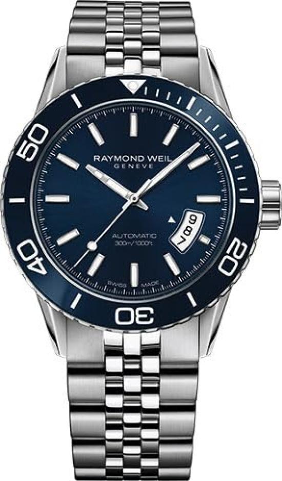 

Watch Freelancer Navy Dial Stainless Steel Sapphire Glass Mechanical 300M Water Resistant 42MM Swiss Silver [Raymond Will] 2760-ST3-50001 Men s [Item] Темно-синій