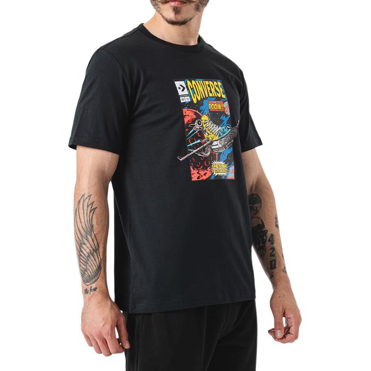 Converse Comic Cover Erkek Siyah T Shirt Men's Black 10026425-001