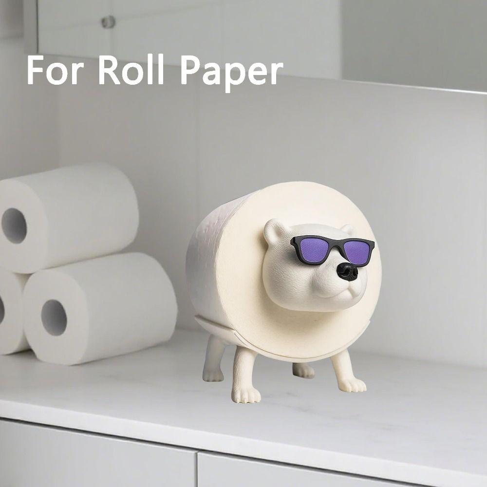 Free Standing Toilet Tissue Rack Frog Dog Bear Toilet Roll Holder Kitchen Tissue Dispenser  Home