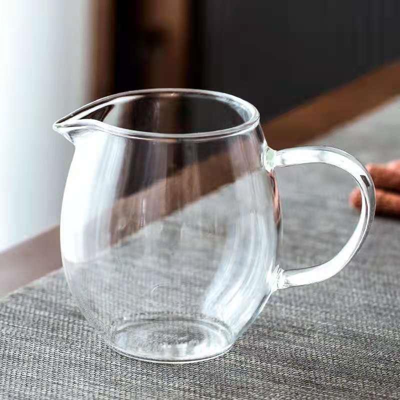 Heat Resisting Clear Glass Tea Pitcher Glass Tea Pot Fair Cup Cha Hai Chinese Kung Fu Tea Set Milk Glass Pitcher Coffee Pot
