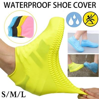 Überschuhe aus Silikon für Erwachsene und Kinder, wasserdicht, Größe S/M/L, für Outdoor-Camping, rutschfeste Gummi-Überschuhe für Regenstiefel