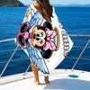 1pc Minnie6 Beach Towel with Custom Name, Beach/Swimming/Bath/Picnic/Camping Towel, Suitable for Seaside Beaches