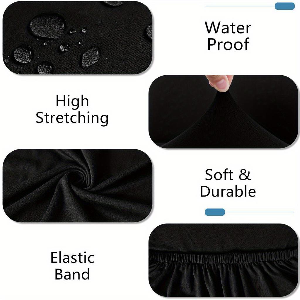 1Pcs Elastic Waterproof High-Back Chair Cover Elastic Dining Seat Cover Suitable For Home Hotel Party Banquet Wedding