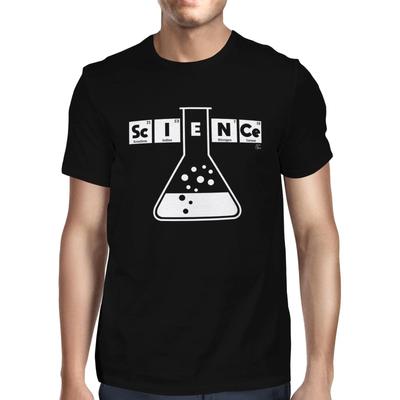 1Tee Mens Science Flask Periodic Table T-Shirt