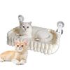 Cat Window Hammock Suction Cup Foldable Detchable Bed Double-Sided Plush Window Hammock For Cats Inside For Indoor Pet Glass