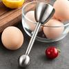 Apriuovo in Acciaio Inossidabile Rompiuovo Topper Separatore Rimuovi per Colazione in Famiglia Rimuovi Guscio d'Uovo Tagliauovo Antiruggine