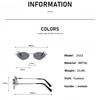 Fashionable Rhombus-Shaped Metal Sunglasses for Women, Versatile for Street Photography, Uv Protection Sunshade Glasses