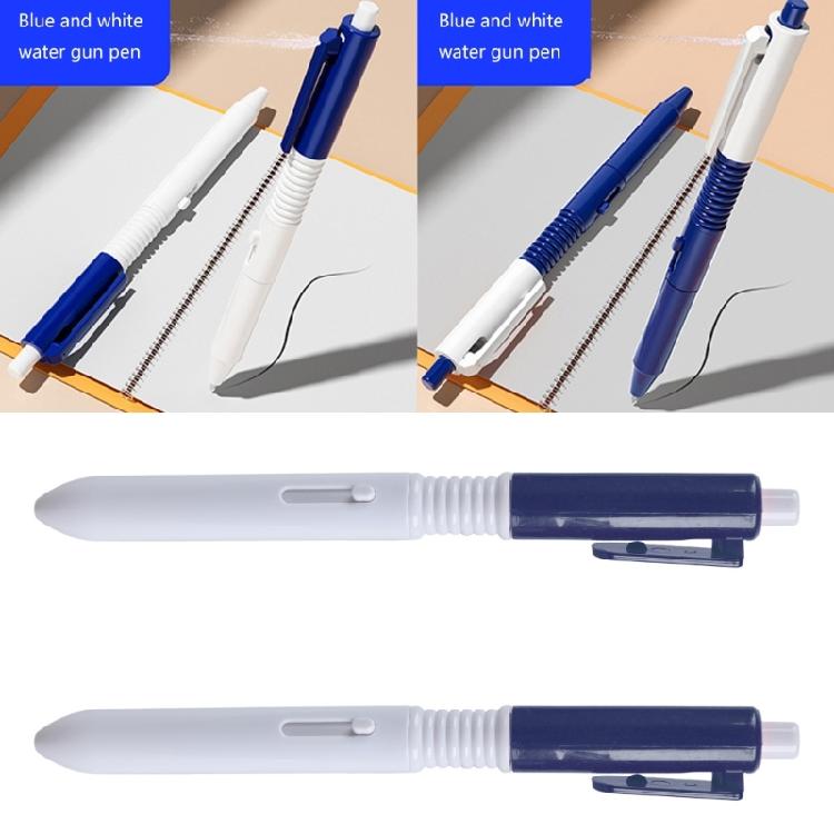 2 Stück Kuli Spritzspielzeug Spritzspielzeug Geschenkstift Glatter Schreibstift Wasser Spritzender Stift für Schüler