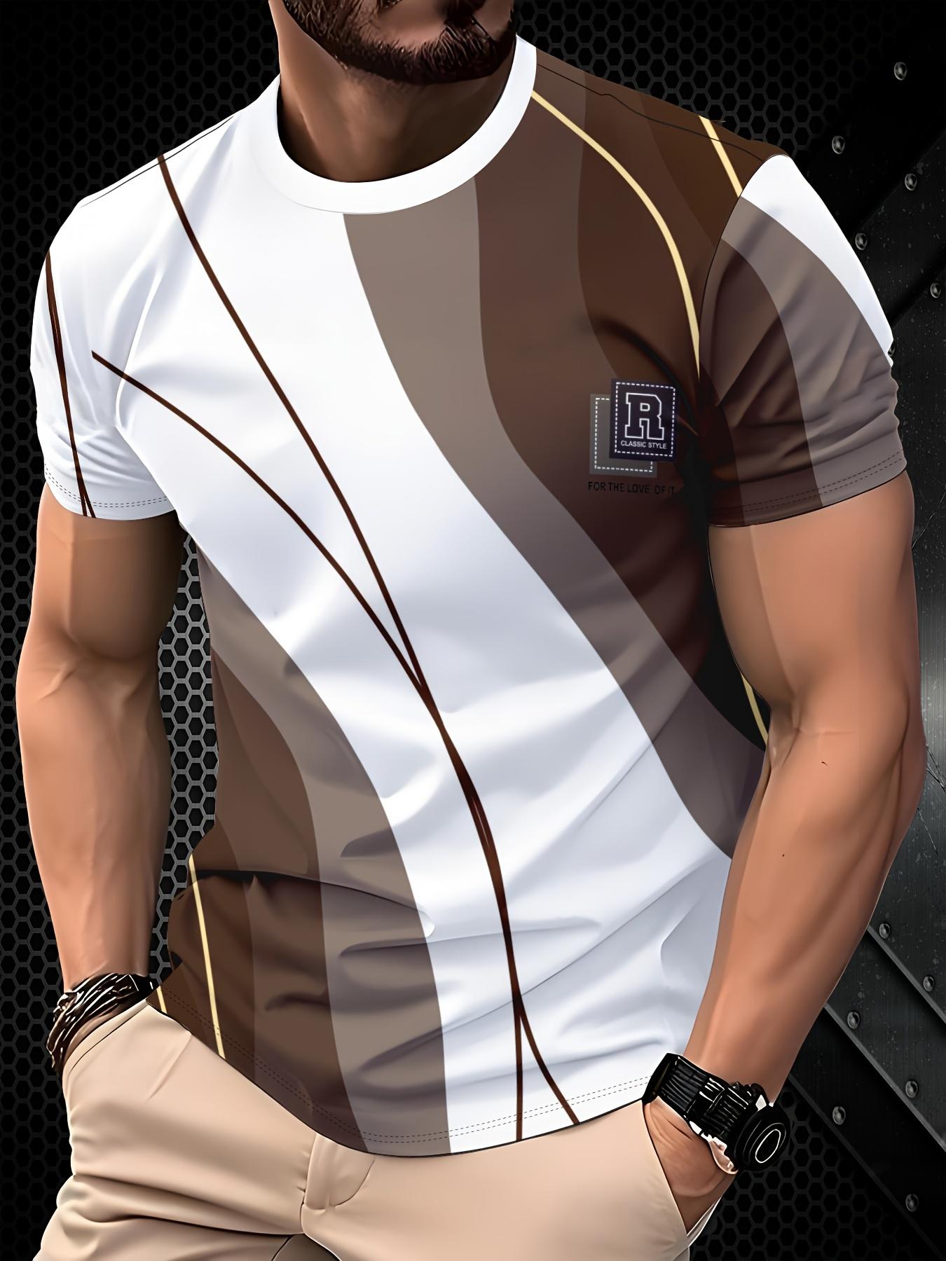 

Personalized Men s Fashion 3D Printed T-shirt Street Style Urban Trend Short Sleeved Clothing Summer Comfortable Casual Loose Round Neck Pullover XL