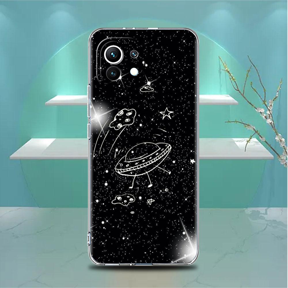 

Прозрачный чехол «Космическая планета» для Xiaomi Mi Poco X3 NFC M3 Pro F3 F1 11 Lite 12 Note 10 11T 9T, прозрачный чехол для телефона Redmi Note 9S