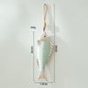 Mediterranean Retro Wooden Fish Skewers Hanging in The Ocean Fengxiang Villagers' Tavern Restaurant Wall Art Decorations