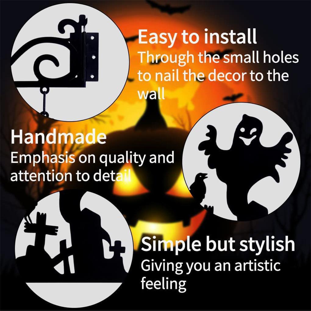 Klassisches Hexen-Silhouette Metall Gartenschild – Langlebiges Und Exquisites Handwerk Garten Eckschild