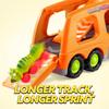 JOYFY Dinosaurier-LKW Spielzeugauto-Transporter-LKW Spielzeug mit 6 Gummiauto-Fahrzeugen für Kleinkinder 3-8 Jahre Geburtstags-Weihnachtsgeschenke