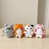 Handmade Hand Cat Keychain Handwoven Yarn Kitty Bag Charm Crochet Kitten Keyring  Backpack Decor