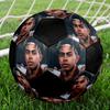 Ballon de Football en Salle Lamine Yamal Coloré Cousu à la Machine PVC Taille 5 Prêt pour l'Entraînement d'Équipe et la Compétition Durable Haut Rebond Cadeau Sportif Cool
