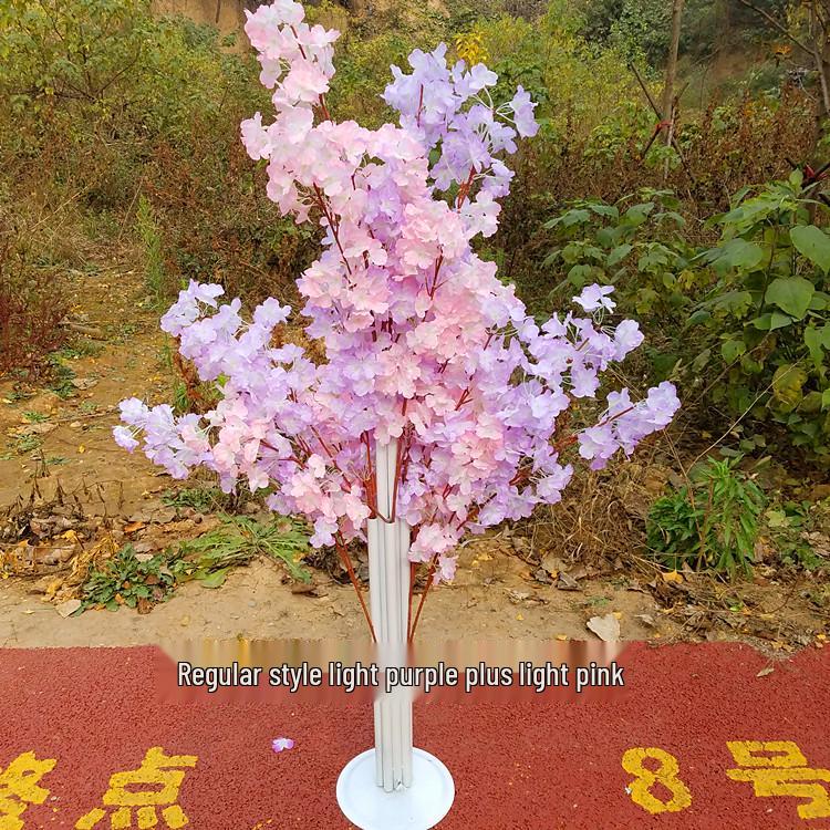 Cherry Blossom Wedding Aisle Runner and Flower Basket Stand