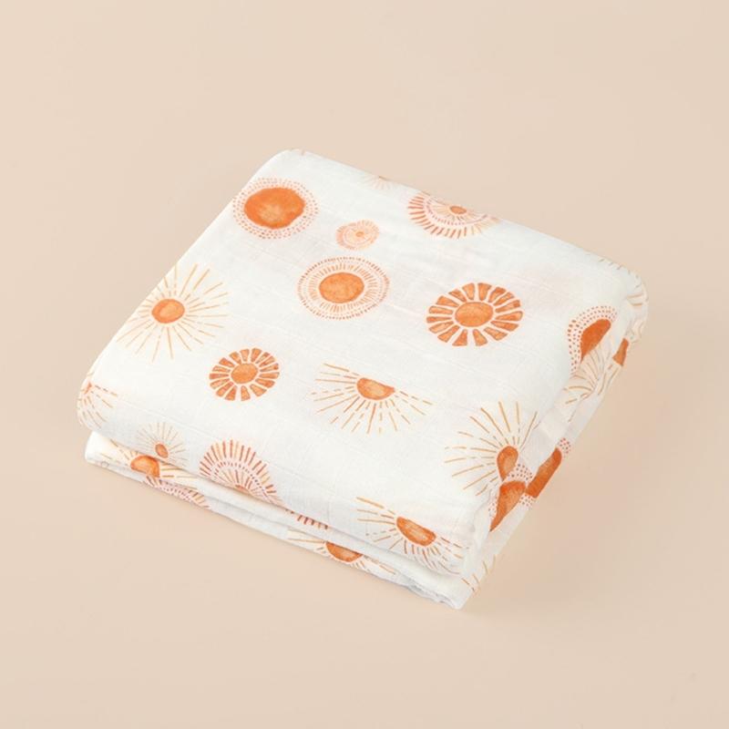 Bamboo Cotton Swaddles Blankets Cartoon Print Baby Blanket Large Size Newborn Blanket Wrap Your Baby in Comforts Style