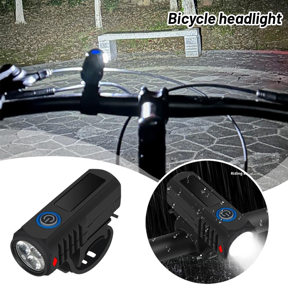 Super Bright LED USB Cycling Lighting Outdoor Waterproof Bicycle FrontLlight +Taillight Set Portable Bicycle Flashlight