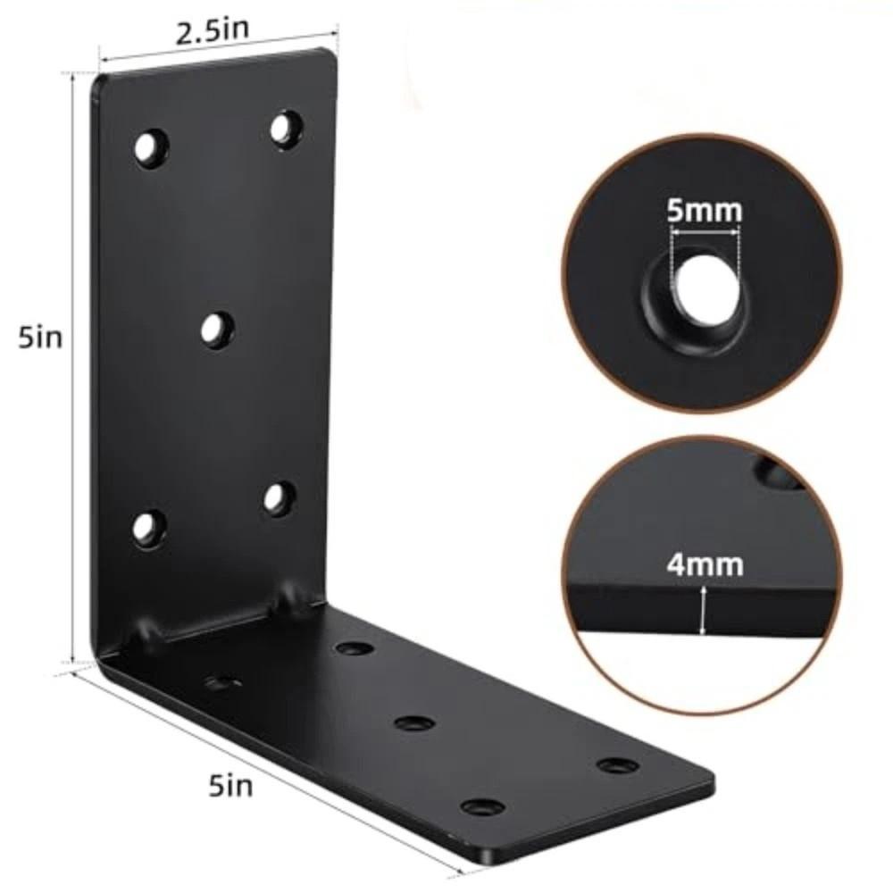 Heavy Duty L-Shaped Corner Braces Right Angle Braces Corner Brackets  Cabinet Supports