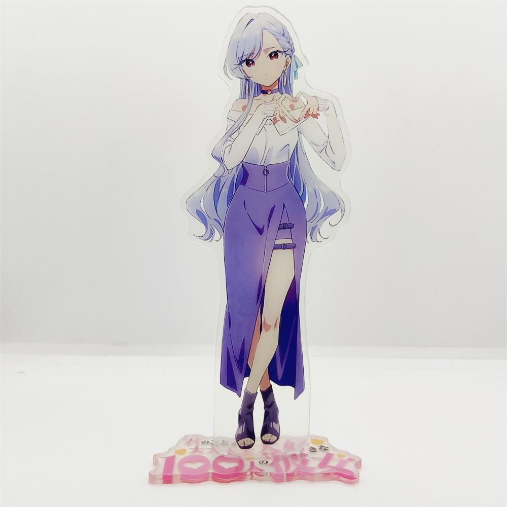 

Charm Anime Fans Gift HD Character The 100 Girlfriends Who REALLY Love You Acrylic Stand Model Cosplay Characters Ornament Serie
