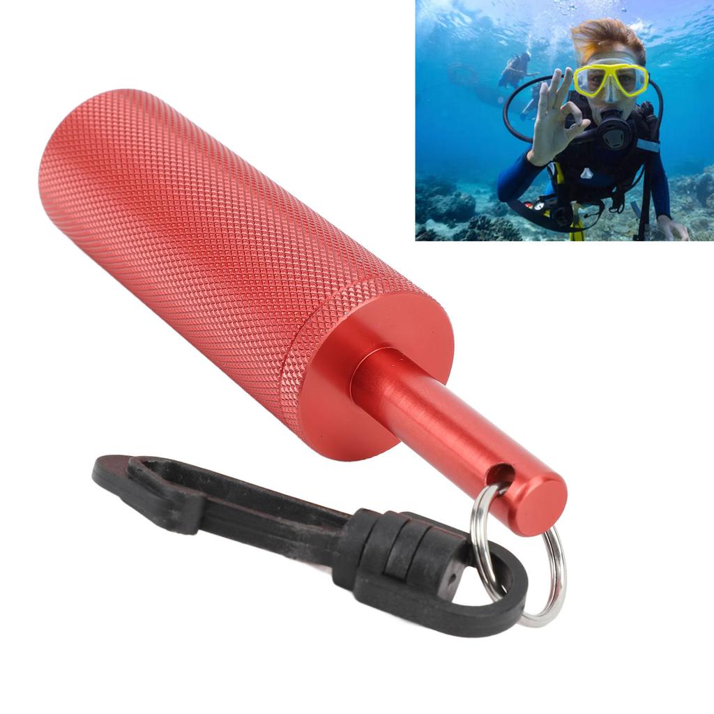Underwater Shaker Aluminum Anti Slip Texture Steel Balls Included with 360 degrees    Hook Signal   Diving Stick for   Diving