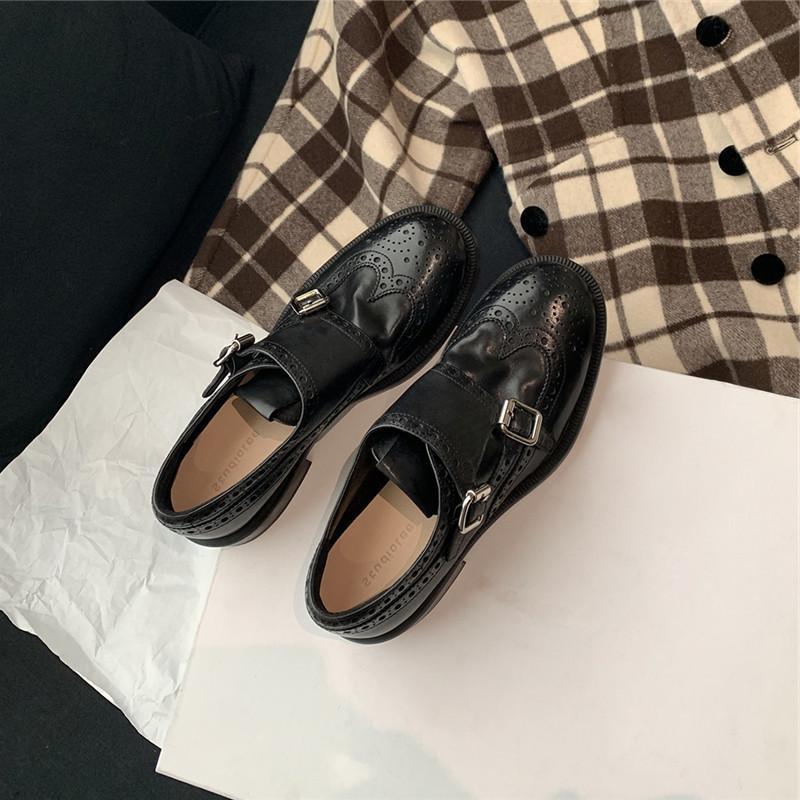 Sheepskin version~ exquisite engraved baroque single shoes Mengke leather shoes women's shoes genuine leather small leather shoes